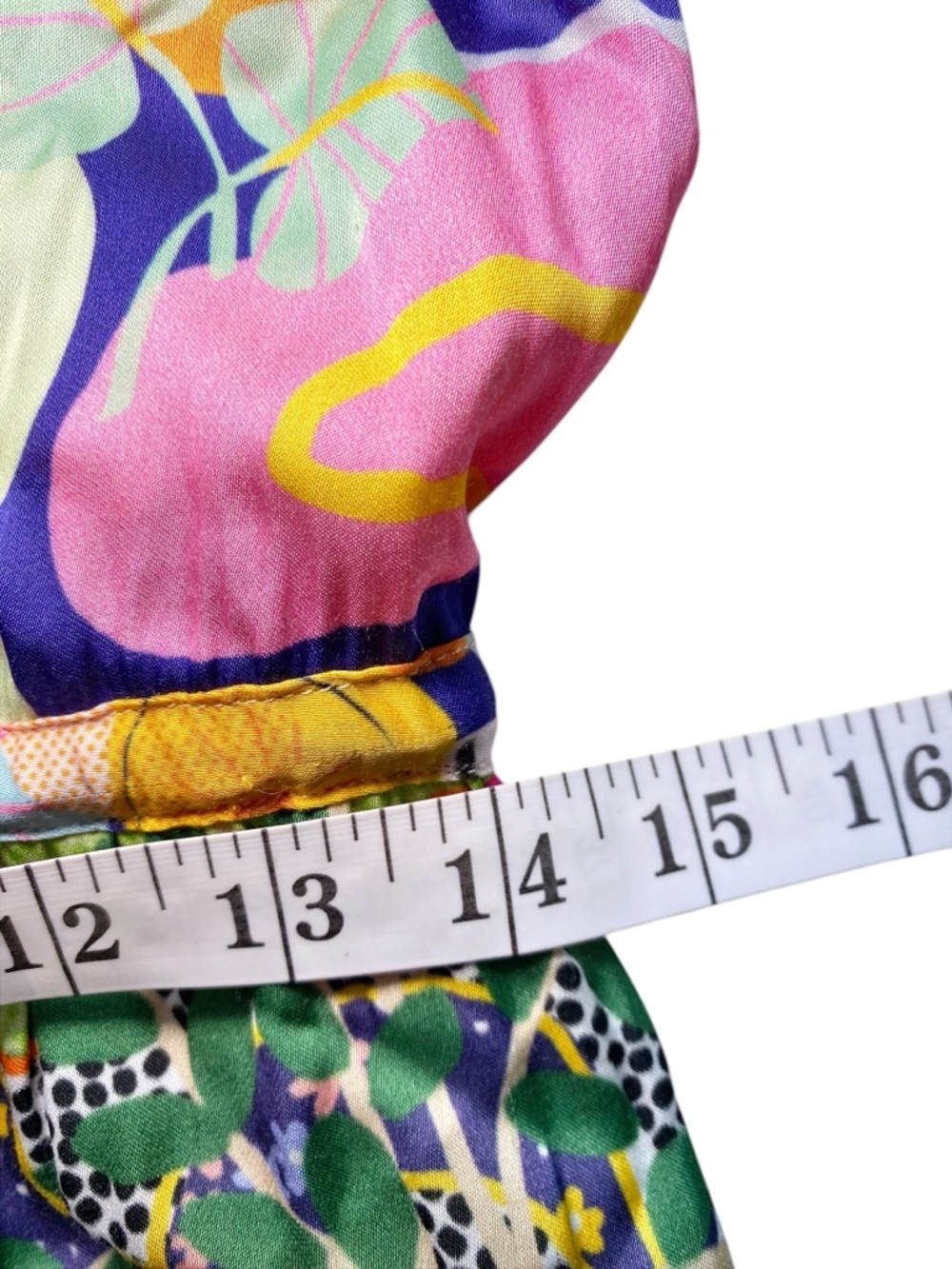 Celia B Vibrant Abstract Print Tiered
Button Down Maxi Dress - Scallop Trim - Picture 12 of 16